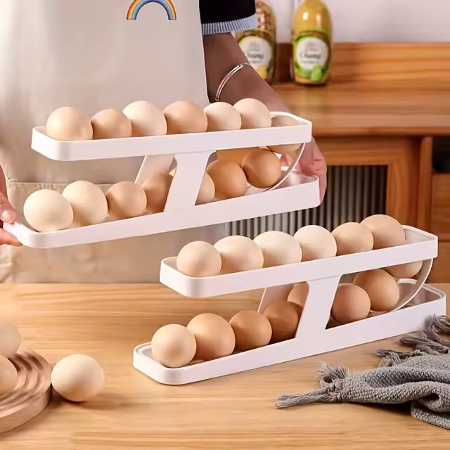 PROMO 2x1 Organizador Dispensador de Huevos Automático