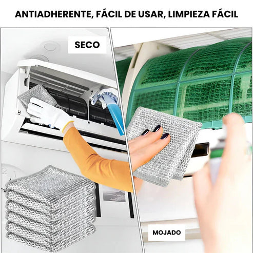 Paños de limpieza multiuso de malla metálica | Oferta Compra 5 Lleva 10