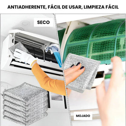 Paños de limpieza multiuso de malla metálica | Oferta Compra 5 Lleva 10