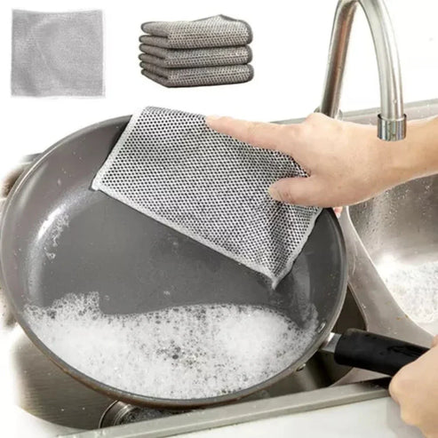 Paños de limpieza multiuso de malla metálica | Oferta Compra 5 Lleva 10