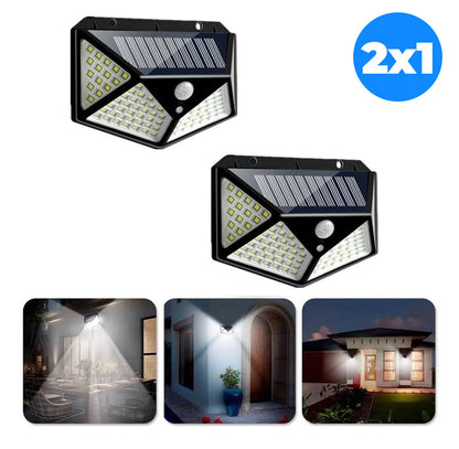 PROMO 2x1 Aplique Solar con Sensor de Movimiento